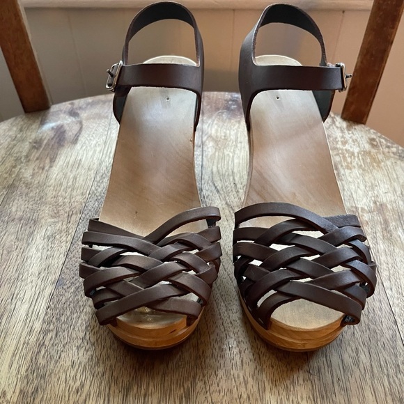 Swedish Hasbeens Braided Open-Toe Clogs - Picture 6 of 9